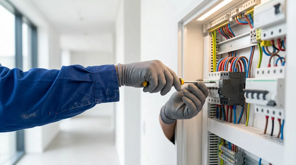 Électricien professionnel à Paris en intervention