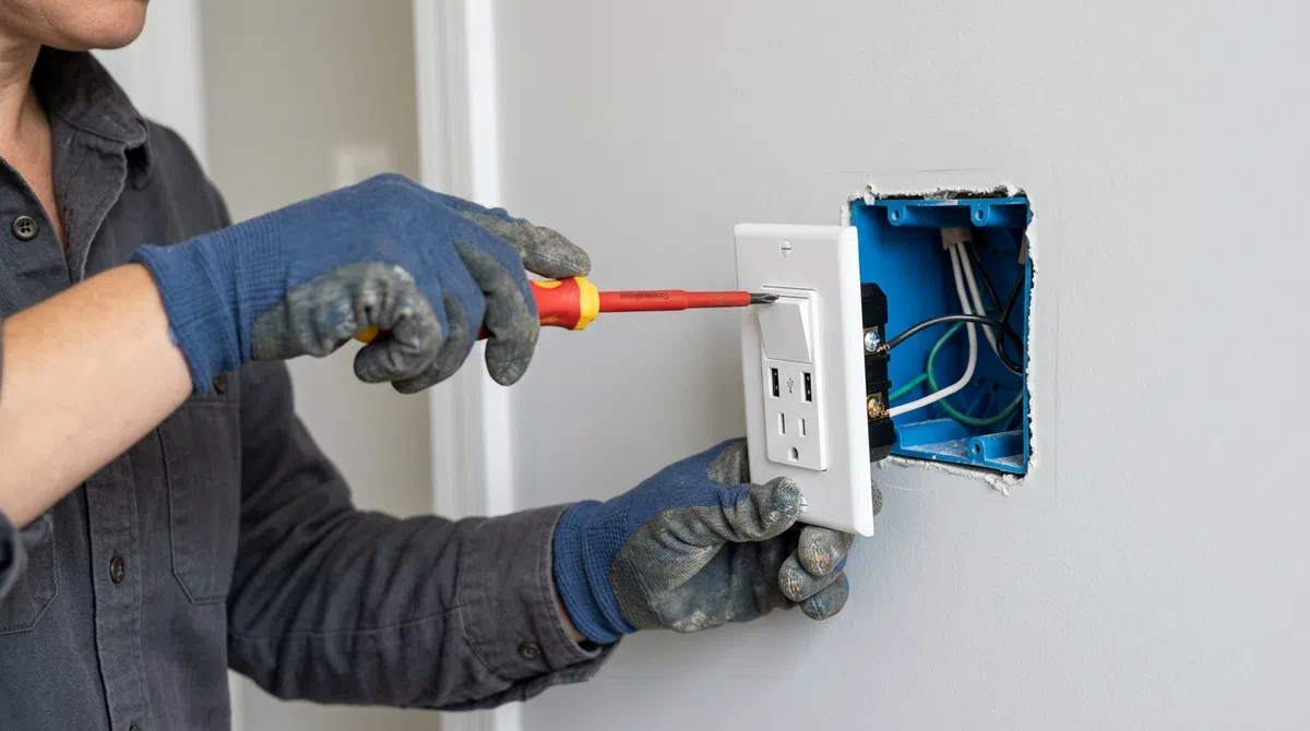 Installation prises et interrupteurs